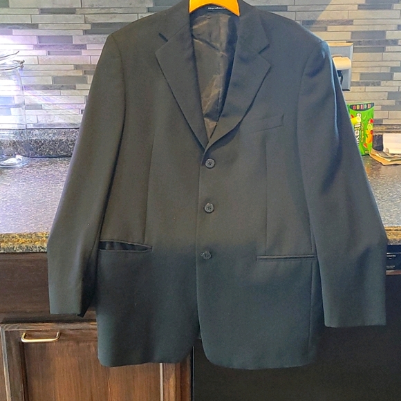 Black tonal stripe formal jacket